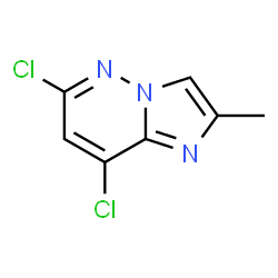 6,8-二氯-2-甲基咪唑并[1,2-B]哒嗪结构式