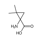 (R)-1-氨基-2,2-二甲基环丙烷羧酸结构式