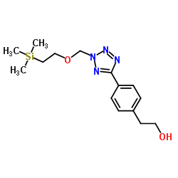 2-[4-[2-(2-trimethylsilylethoxymethyl)tetrazol-5-yl]phenyl]ethanol Structure