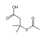 3-acetylsulfanyl-3-methylbutanoic acid结构式
