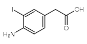 (4-氨基-3-碘苯基)乙酸结构式
