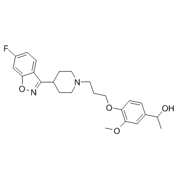 Iloperidone metabolite Hydroxy Iloperidone Structure