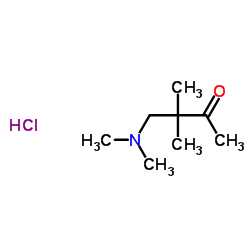 4-(Dimethylamino)-3,3-dimethyl-2-butanone hydrochloride (1:1) Structure