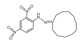 cycloundecanone-(2,4-dinitro-phenylhydrazone)结构式