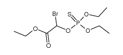 ethyl 2-bromo-2-((diethoxyphosphorothioyl)oxy)acetate结构式