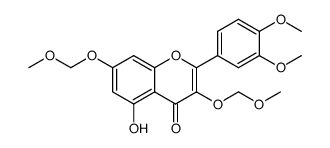 2-(3,4-dimethoxyphenyl)-5-hydroxy-3,7-bis(methoxymethoxy)-4H-chromen-4-one结构式