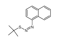 (Z)-1-naphthylazo tert-butyl sulfide结构式