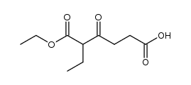 1-ethyl (+/-)-2-ethyl-3-oxohexanedioate结构式