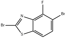 2,5-二溴-4-氟苯并[D]噻唑结构式