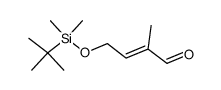(E)-4-(t-butyl-dimethyl-silanyloxy)-2-methyl-but-2-enal Structure