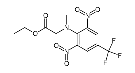 N-(2,6-dinitro-4-trifluoromethylphenyl)sarcosine ethyl ester Structure