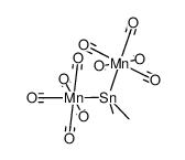 dimethyltin-bis{pentacarbonylmanganese} Structure