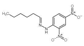 己醛 2,4-二硝基苯腙结构式