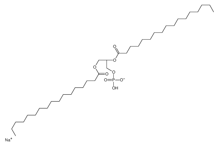 1,2-二十七烷酰基-sn-甘油-3-磷酸酯(钠盐)结构式