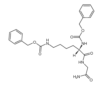 Nα,Nξ-di-Cbz-L-lysylglycinamide Structure