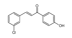 3-(3-chlorophenyl)-1-(4-hydroxyphenyl)prop-2-en-1-one Structure