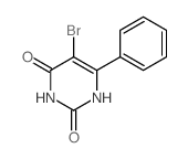 2,4(1H,3H)-Pyrimidinedione,5-bromo-6-phenyl-结构式