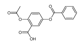 2-acetoxy-5-benzoyloxy-benzoic acid结构式