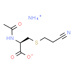 N-乙酰基-S-(2-氰基乙基)-L-半胱氨酸结构式