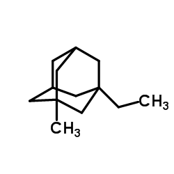1-Ethyl-3-methyladamantane Structure