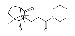 5,8,8-trimethyl-3-(3-oxo-3-piperidin-1-ylpropyl)-3-azabicyclo[3.2.1]octane-2,4-dione结构式