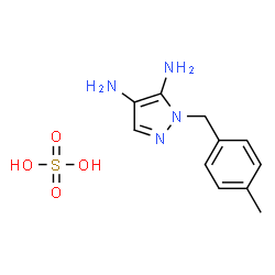 4-METHYLBENZYL 4,5-DIAMINO PYRAZOLE SULFATE结构式