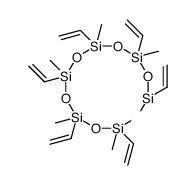 1,3,5,7,9,11-Hexamethyl-1,3,5,7,9,11-hexavinylcyclohexasiloxane结构式