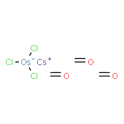 cesium tricarbonyltrichloroosmate(1-)结构式