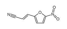 (E)-β-(5-Nitro-fur-2-yl)-acrylonitril Structure