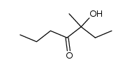 3-hydroxy-3-methyl-heptan-4-one结构式