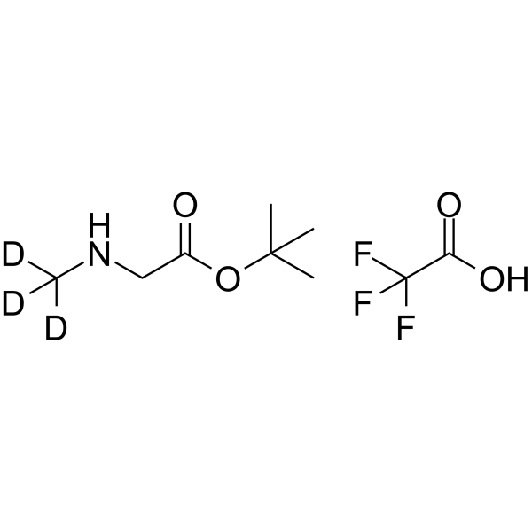 Sarcosine t-butyl ester-d3 TFA结构式