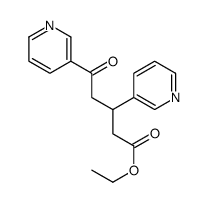 5-氧-3-3,5-二(3-吡啶基)戊酸乙酯结构式