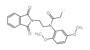 2-chloro-N-(2,5-dimethoxyphenyl)-N-[2-(1,3-dioxoisoindol-2-yl)ethyl]acetamide结构式