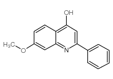 7-甲氧基-2-苯基-喹啉-4-醇7-甲氧基-2-苯基-4-羟基喹啉结构式