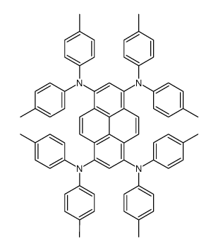 1,3,6,8-tetrakis[N,N-di(4-methylphenyl)amino]pyrene结构式