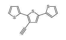 3-ethynyl-2,5-dithiophen-2-ylthiophene结构式