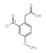 4-甲氧基-2-硝基苯乙酸结构式
