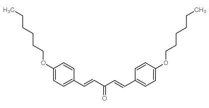 1,5-双(对己氧基苯基)-1,4-戊二烯-3-酮结构式