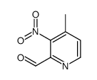 4-methyl-3-nitropyridine-2-carbaldehyde Structure