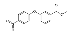 3-(4-硝基苯氧基)苯甲酸甲酯结构式