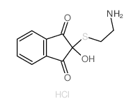 1H-Indene-1,3(2H)-dione,2-[(2-aminoethyl)thio]-2-hydroxy-, hydrochloride (1:1) picture