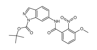 N-(1-Boc-6-indazolyl)-3-methoxy-2-nitrobenzamide Structure
