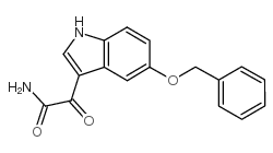 5-(苄氧基)吲哚-3-乙醛酰胺结构式