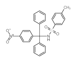 Benzenesulfonamide,4-methyl-N-[(4-nitrophenyl)diphenylmethyl]-结构式