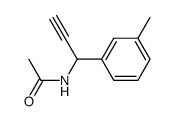 Acetamide,N-[1-(3-methylphenyl)-2-propynyl]- (9CI) Structure