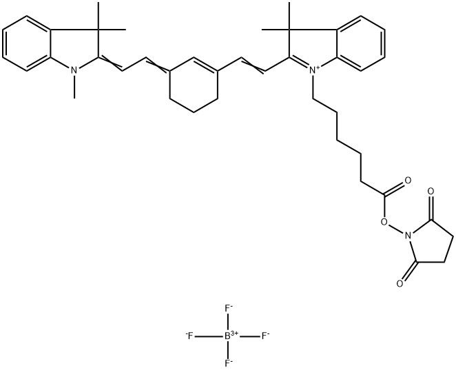 Cy7 N-羟基琥珀酰亚胺酯结构式