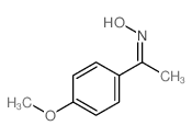 Ethanone,1-(4-methoxyphenyl)-, oxime结构式