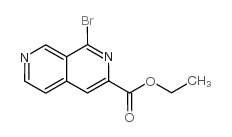乙基 1-溴-2,7-萘啶-3-羧酸结构式