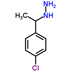 [1-(4-Chlorophenyl)ethyl]hydrazine结构式