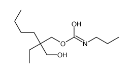 [2-ethyl-2-(hydroxymethyl)hexyl] N-propylcarbamate结构式